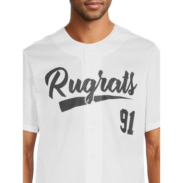 Rugrats Men's Baseball Jersey, Sizes S-xl, Size: Medium, White
