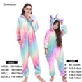 thumbnail image 1 of Kigurumi-Pijamas de unicornio para niñas, ropa de dormir de invierno con animales, Panda, cerdo, mono de Navidad, conjuntos de Pijamas para bebés, 1 of 4