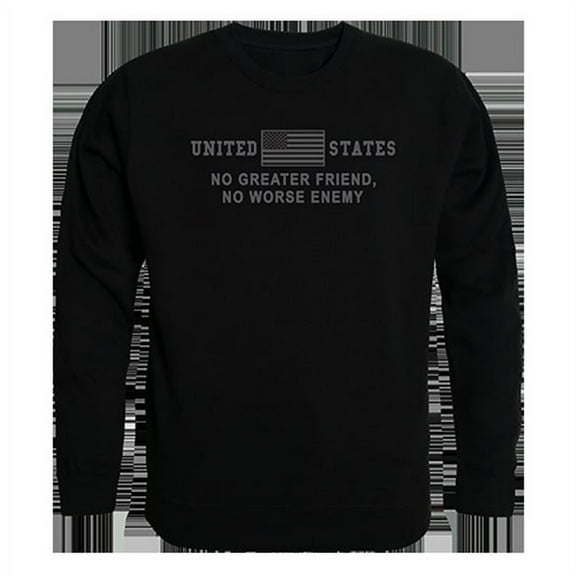 No Greater Friend Graphic Crew Neck Sweatshirt, Black - Medium