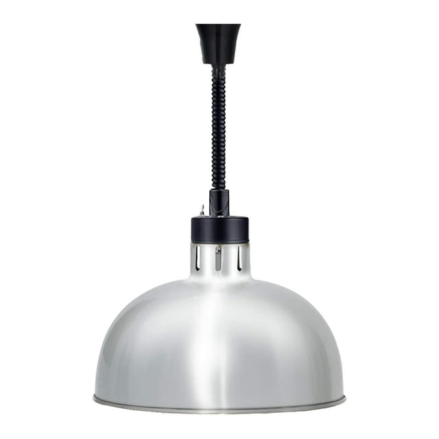 Tnarru Lampe Chauffante pour Aliments en Acier Inoxydable, Lampe Chauffe-Aliments pour Restaurant, Frites, Cuisine argent