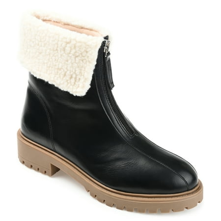 

Journee Collection Womens Fynn Almond Toe Block Heel Ankle Booties