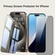 thumbnail image 3 of Paquete de 2 Protectores de Pantalla de Privacidad para iPhone 15 Pro [6.1 inch], Protector de Lente de Cámara, Película de Vidrio Templado Anti-espía [Dureza 9H], Compatible con Isla Dinámica,, 3 of 13