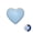 Blue, variant on Night Light Heart-Shaped Birthday Gift Nightlight for Room Decor 1pack Blue LED Nightlight for Indoor Bathroom Bathroom