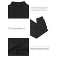thumbnail image 4 of NISVIYA Oversized Workout Shirts for Women Casual Solid Color Tops Fashion Ribbed Blouses Basic Classic Lapel V Neck Sweaters, 4 of 5