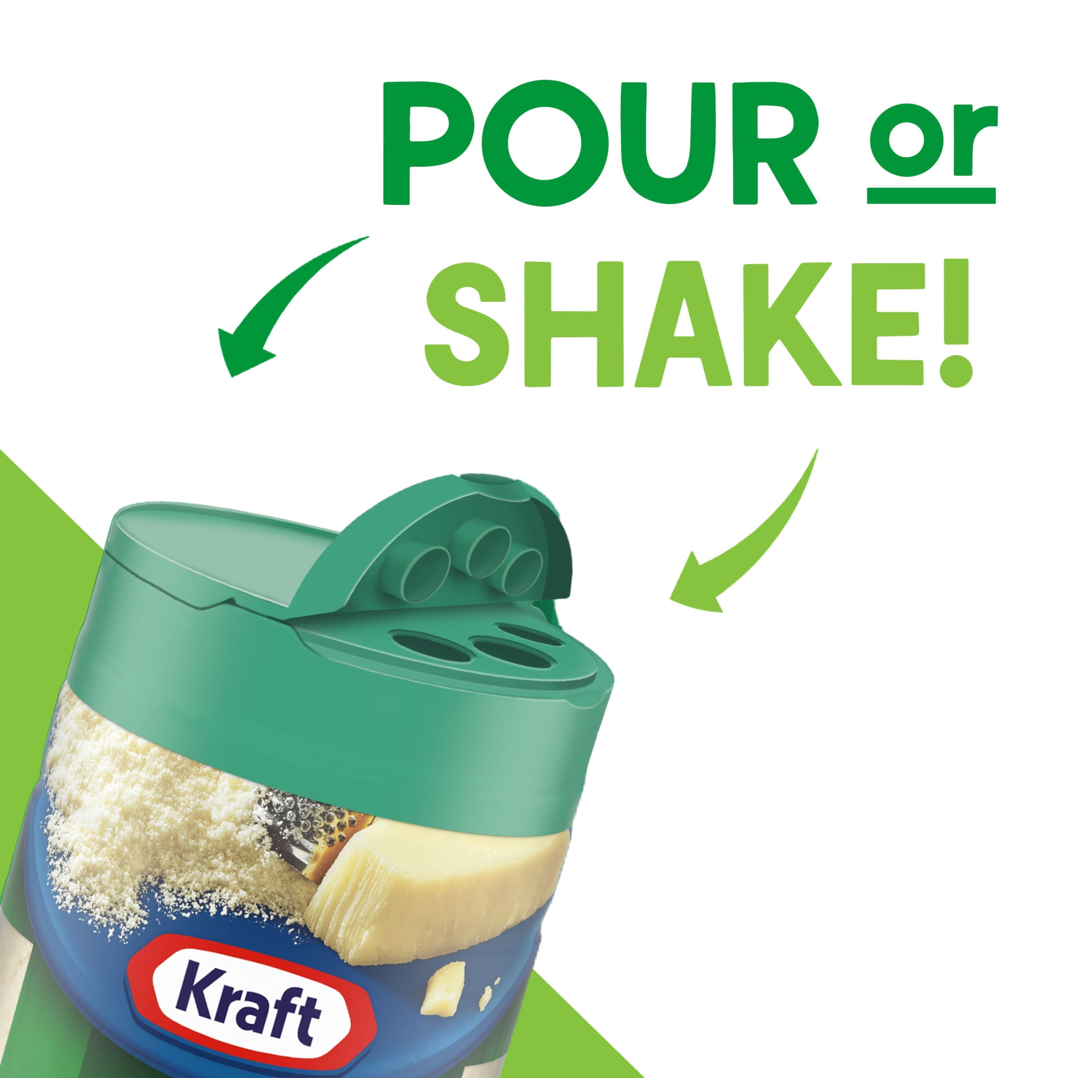 Kraft Natural Grated Parmesan Cheese Shaker, 3 oz Bottle