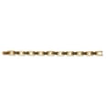 thumbnail image 4 of Men's Gold Ion-Plated Stainless Steel and Black Enamel Link Bracelet 8-inch, 4 of 5