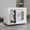 White, variant on Spaco Compact Home Safe with Dual Access, Key & Custom Password Lock, 0.23 cu ft Mini Security Cabinet for Cash, Cards, Documents, Travel & Office Use, Black