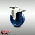 thumbnail image 2 of 5 Inch 316SS Solid Polyurethane Swivel Top Plate Caster with Total Lock Brake, 2 of 2