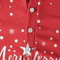 thumbnail image 5 of Wutalume Men's Loose Fit Button-Down Collar Shirt, Long Sleeve Casual Top with Christmas Print, Relaxed Henley Style for Holiday and Everyday Wear,Hot Pink L, 5 of 8