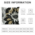 thumbnail image 5 of PHYHOO Black Brown Outdoor Pillow Covers  White Gray Flower Throw Pillows Farmhouse Outdoor Modern Floral Polyester Square Cushion Case Decor for Patio Funiture Garden White, 5 of 5