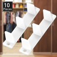thumbnail image 2 of 10 Pieces Sliding Closet Door Bottom Guide Plastic Floor Guide Track Floor Mount Guide Bypass Door Floor Guide 4-3/16, White, 2 of 7