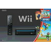 Wii Black Console with New Super Mario Brothers Wii and Music CD (Used)