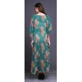 thumbnail image 4 of Bimba Floral Long Caftan Maxi Dress Beach Swimwear Cover up Womens Kaftan-S-L, 4 of 5