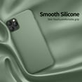 thumbnail image 2 of Shockproof Designed for iPhone 11 Pro Case [Soft Anti-Scratch Microfiber Lining] with Liquid Silicone Phone Case, Drop Protection 5.8 inch Slim Thin Cover, Calke Green, 2 of 14