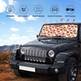 thumbnail image 6 of Fuzoiu Sea Shells Print Car Windshield Sun Shade,Block Uv Rays Sunshade,Foldable Front Window Sun Visor Protector for Car,SUV,Truck-Keep Vehicle Cool-Sea Shells, 6 of 8
