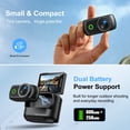 thumbnail image 4 of Magnetic Action Camera 1080P Compact Vlog Cam with 2"Flip Screen Hands-Free Wearable Sports Camera 153°Ultra Wide 5G Glass Lens for Pet Walking Cycling Hiking Travel Recording & Adventures Black, 4 of 12
