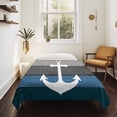 thumbnail image 4 of Blue Nautical Anchor Small Tapestry for Bedroom Wall Hanging Tapestry, Rustic Distressed Wood Grain Ceiling Backdrop Tapestries Poster Blanket Wall Decor for Teens Room Living Room Dorm 23" x 28", 4 of 8