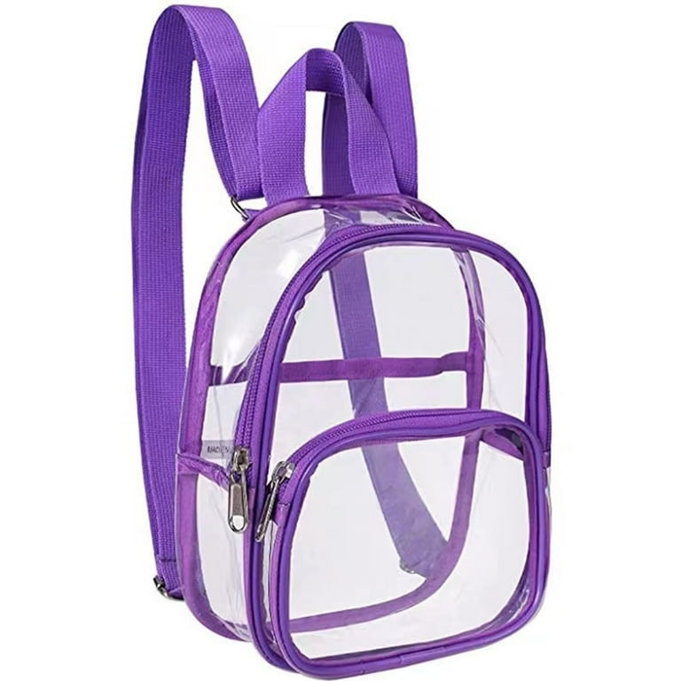 Clear bags top and backpacks