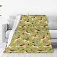 thumbnail image 4 of Salouo Running Beagle Print Bed Blankets,Flannel Blanket Comfortable Air Conditioning Blanket Lightweight Blanket for Sofa Bed Travel & Couch -50"x40", 4 of 8