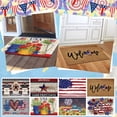 thumbnail image 2 of LEFTHIGH Home 4th of July Non Slip Front Door Mat Memorial Day Decorations Independence Day Welcome Mat Absorbent Floor Mat 40x60cm Kitchen, 2 of 4