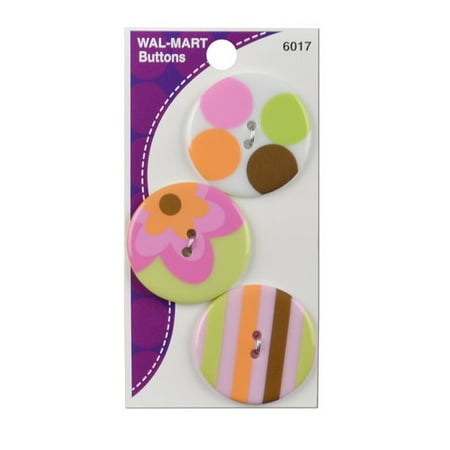 Button Sensations Two Hole Buttons, 3 Count