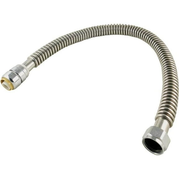 SharkBite Max 3/4 in. Push-to-Connect x 3/4 in. FIP x 24 in. Corrugated Stainless Steel Water Heater Connector