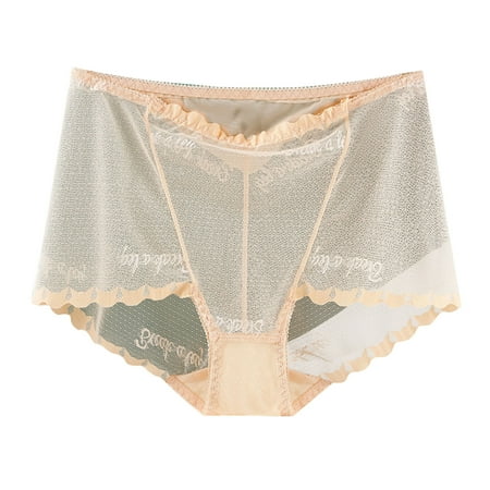 Bigersell Cotton Panties Clearance Cotton Boyshort Underwear Women Seamless Panty Style P-1672 Polyester Cheeky Panties Thong Underwear Ladies Briefs High Waist Women s Bikini Panties Beige L