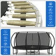 thumbnail image 6 of Betisef 16 FT Recreational Trampoline W/ Safety Enclosure Net – Indoor & Outdoor Use, Round Trampoline For Kids Black, 6 of 10