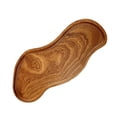thumbnail image 4 of Centro de mesa de bandeja de madera forma de maní Decoración rústica de bandeja múltiple bandeja de bandeja de comida para el aniversario de la cocina Madera de acacia, 4 of 9