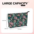 thumbnail image 4 of Picia Rose Flowers Printed Cosmetic Bags for Women Makeup Bag Large Capacity Purse Travel Toiletry Zipper Storage Pouch Make up Brushes Organizer for Gifts, 4 of 6
