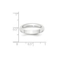 thumbnail image 2 of Platinum 4mm Half-Round Featherweight Band Size 5, 2 of 3