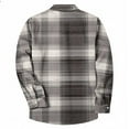 thumbnail image 5 of Mens Shirts Classic Loose Plaid Lapel Shirts for Men 2025 Vintage Button Down Long Sleeve Stylish Checkered Shirt Jackets, 5 of 5
