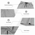 thumbnail image 2 of EOYWHK Men Shorts Athletic with Pockets Elastic Waist Athletic Shorts for Men Soft Lightweight Breathable for Basketball Running Gym Active Gray, Size S, 2 of 9