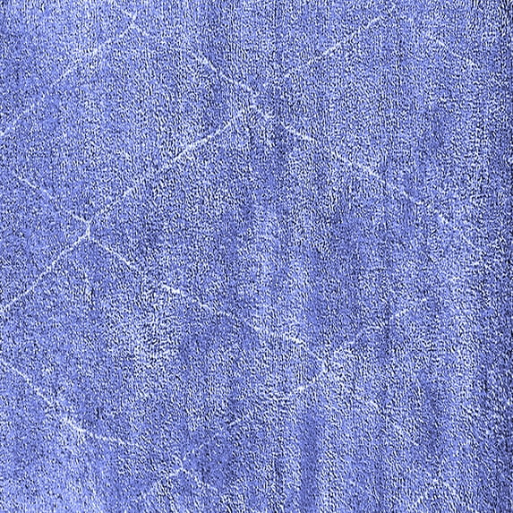 Ahgly Company Machine Washable Indoor Square Oriental Blue Industrial Area Rugs, 6' Square