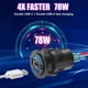 thumbnail image 2 of Cargador de coche Hapytrip de 78 W, 4 puertos, 12 V, salida USB PD3.0 y QC3.0, 2 of 7