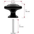 thumbnail image 3 of shiyou-Richelieu Hardware - BP10734900 - Traditional Metal Knob - 1073 - Matte Black Finish, 3 of 4