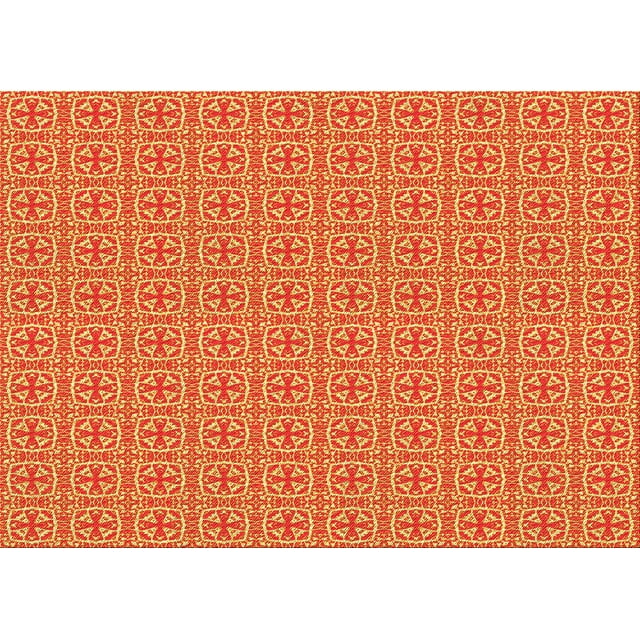 Ahgly Tapis Rectangulaire Lavable en Machine Intérieur Transitionnel Jaune Safran, 4 Pieds x 6 Pieds
