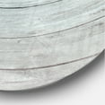 thumbnail image 3 of Designart 'Wooden Pier in Cloudy Mood ' Modern wall clock, 3 of 6
