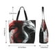 thumbnail image 5 of Disketp Cool Black And White Dragon Bolsa Tote Estampada para Mujer, Bolso de Hombro y de Mano para Compras y Viajes, 5 of 8