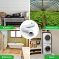 thumbnail image 6 of iPower 4 Inch 8 Feet Flexible Aluminum Ducting with 2 Clamps Included 4 Layer Protection Dryer Vent Hose for HVAC Heating Cooling Ventilation and Exhaust, White, 6 of 6