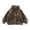 Brown, variant on XASZHN Toddler Kids Kids Girls Boys Solid Coat Jacket Outerwear Zipper Warm Winter Outwear Beige 6-12 Months