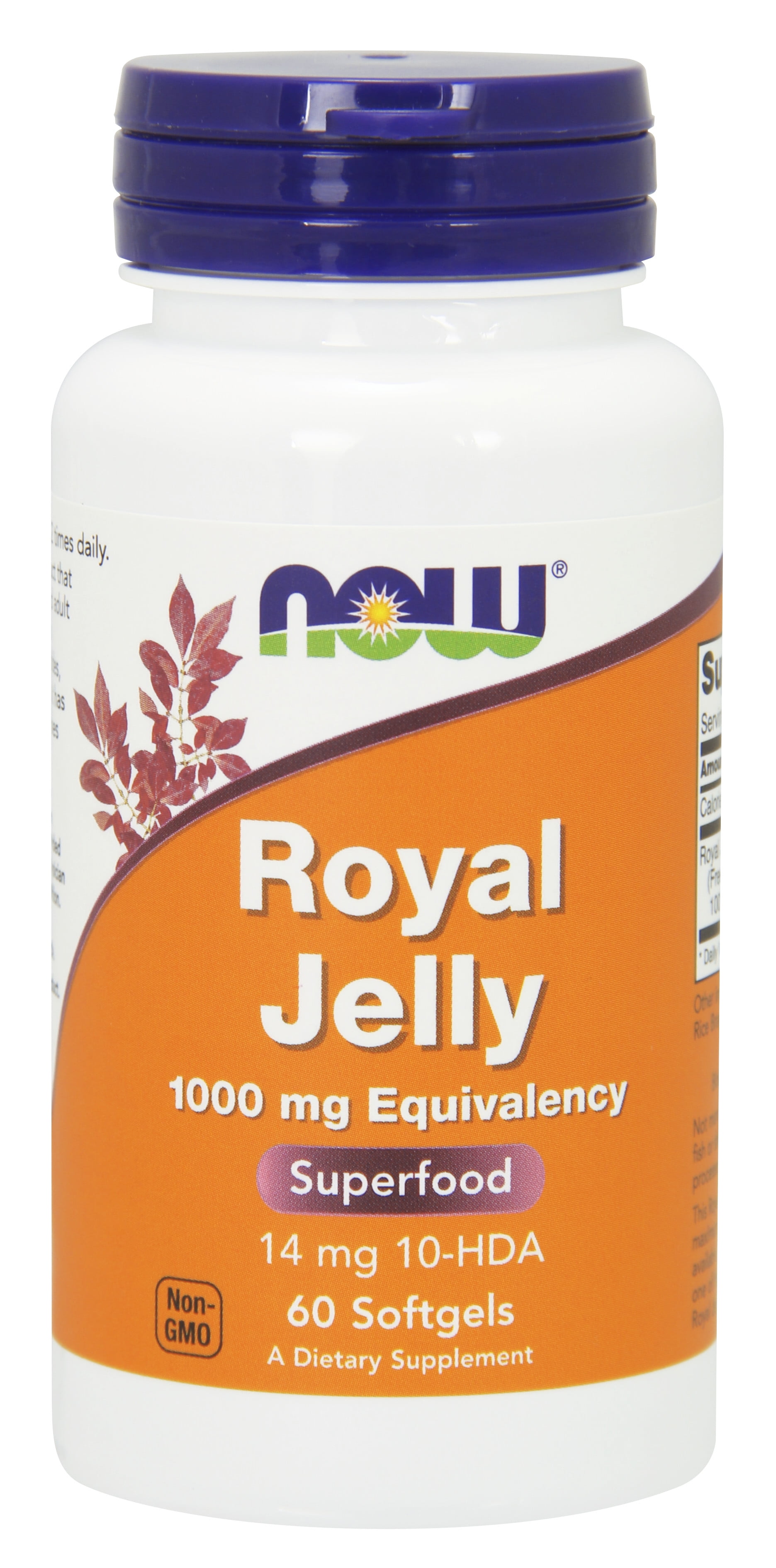 NOW Supplements, Royal Jelly 1000 mg with 10HDA (HydroxyDDecenoic