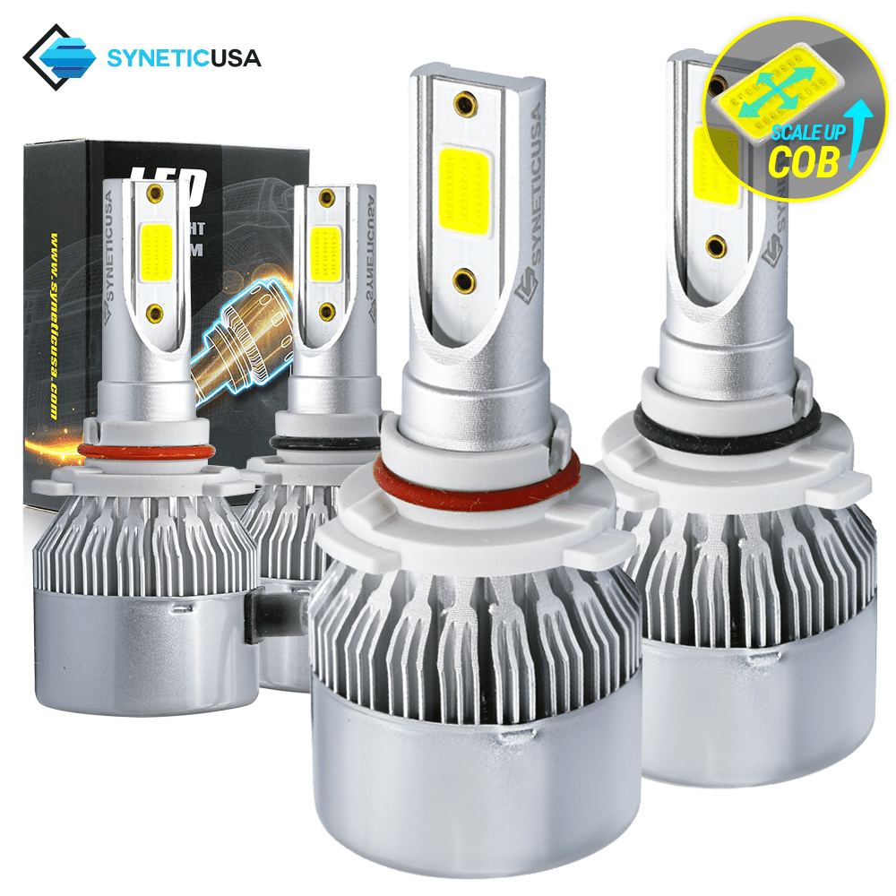 CREE 9005+9006 3500W 495000LM Combo LED Headlight Kits High Low Beam 6000K White 
