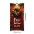 thumbnail image 3 of Housse de Porte de Noël 35x72 Pouces Polyester Père Noël Rideau de Porte des Fêtes / Décoration Murale Festive Durable / Installation Facile pour Portes d'Entrée Murs Intérieurs et Usage de Fête, 3 of 6