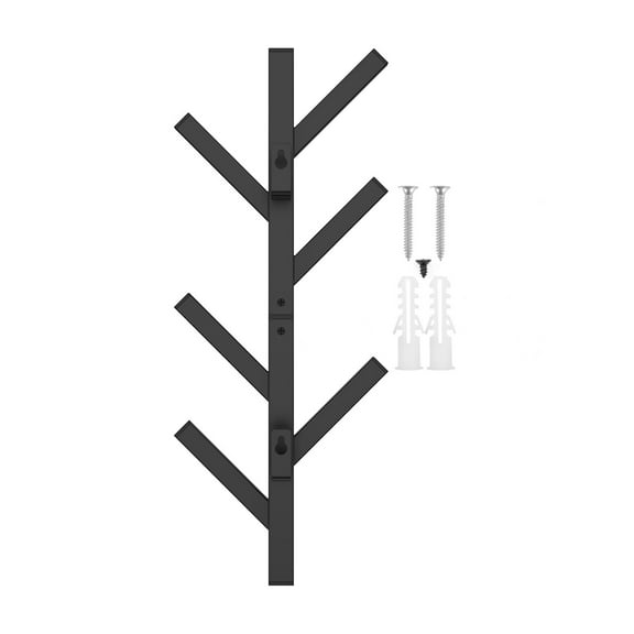 Clothes Tree Stand Metal Vertical Hat Rack for Wall Easy to Install Clothes Rack Multipurpose Clothes Hanger Rack for Home Entryway Bedroom