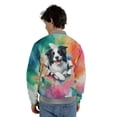 thumbnail image 5 of Funny Watercolor Adorable Border Collie Peeking Through Torn Paper Effect All Over Print 3D Baseball Jacket Borders Dog Lovers Gifts Idea Bomber Jacket Softball - 00026, 5 of 6