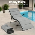 thumbnail image 6 of Pellebant Outdoor Chaise Lounge Cushion for Patio Furniture, 80"L x 24"W (Gray), 6 of 9