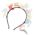 thumbnail image 3 of KAKOWELY Diadema de mariposa de colores, bonita diadema, diadema decorativa, diadema de fiesta, diadema para mujer, 3 of 5