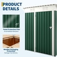 thumbnail image 4 of Remise de Rangement Extérieure 5 X 3 Pi avec Toit en Pente et Porte Verrouillable, Porte Simple, Petite Remise à Outils, Rangement d'Outils Compact, 4 of 7
