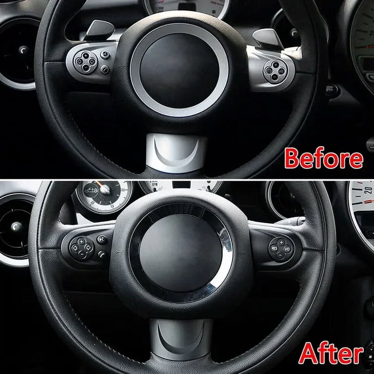 BLACK UNION JACK For BMW Mini Cooper R55 R56 R57 Car Steering Wheel